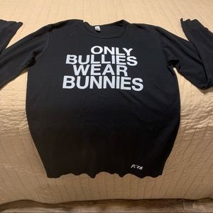 PETA BLACK THERMAL TYPE LONG SLEEVE SHIRT